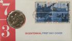 1973 Bicentennial Medal on FDC