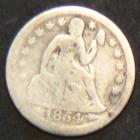 1854 dime