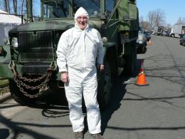 Dave in hazmat suit by deuce