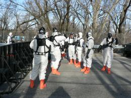 Hazmat troops